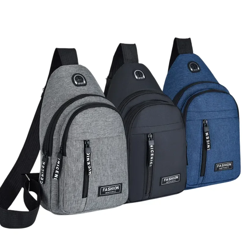 Premium Waterproof Crossbody Chest Bag for Men – Multifunctional Oxford Fabric Shoulder Sling with Anti-Theft Pocket, Stylish Casual Travel Pack