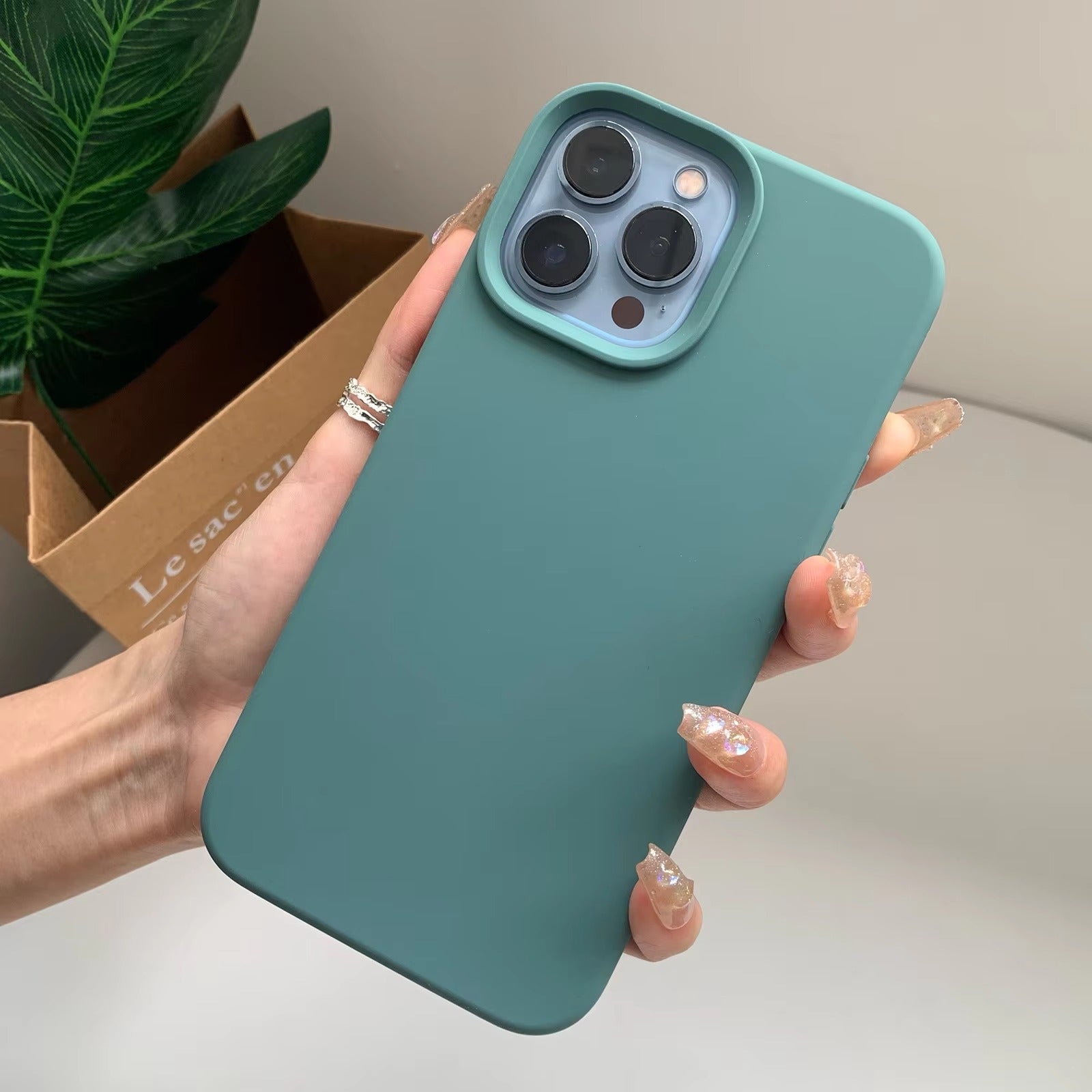 High Quality Apple iPhone Case, MagSafe Compatible, Camera Lens & Screen Protection, Ultra Thin, Shockproof, Magnetic Full All Around Cover – Liquid Silicone Case with Soft Touch Finish in Official Style Design