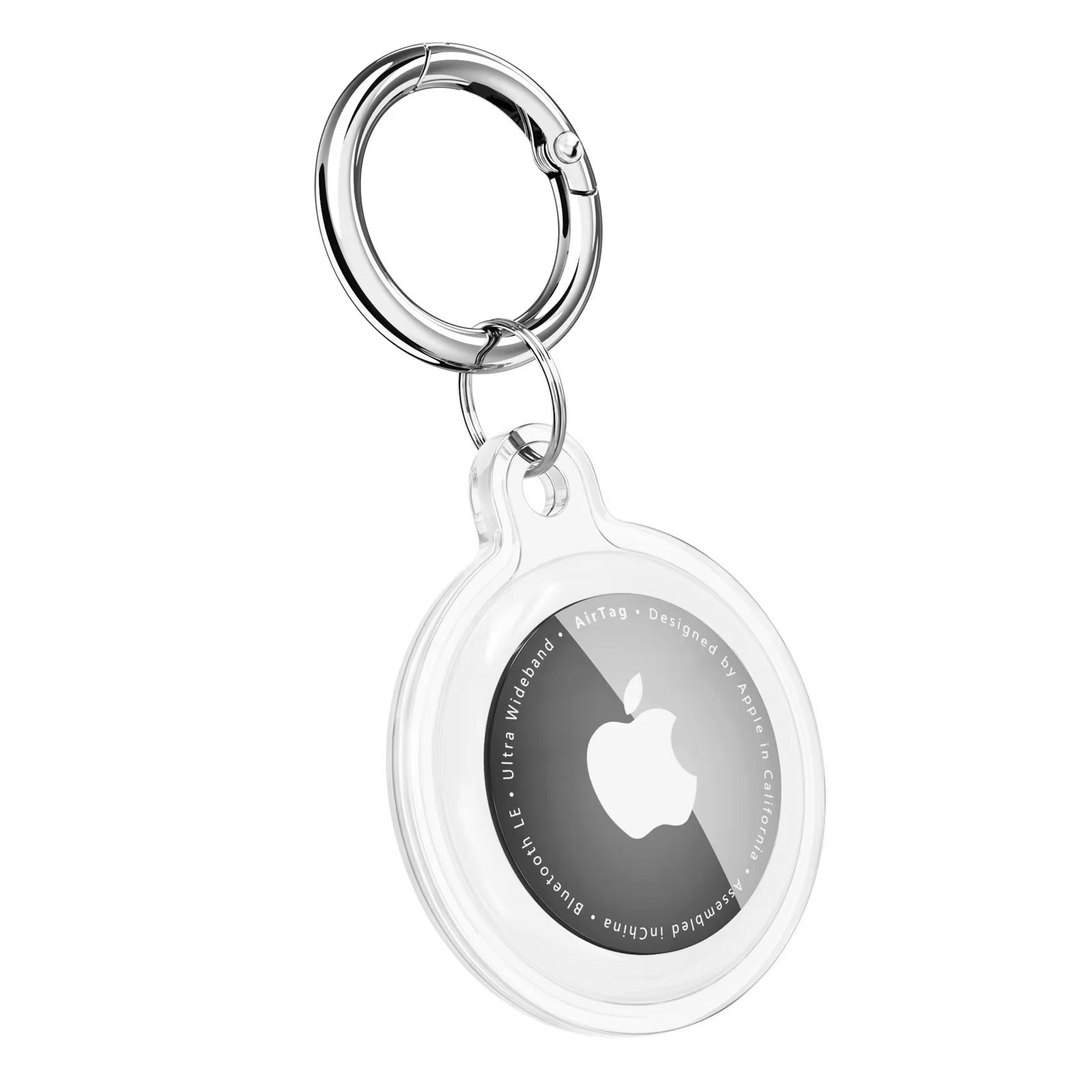 Premium Transparent Waterproof TPU AirTag Case – Full Protective Shell with Anti-Lost Keychain, Shockproof Pet Collar Tracker Cover