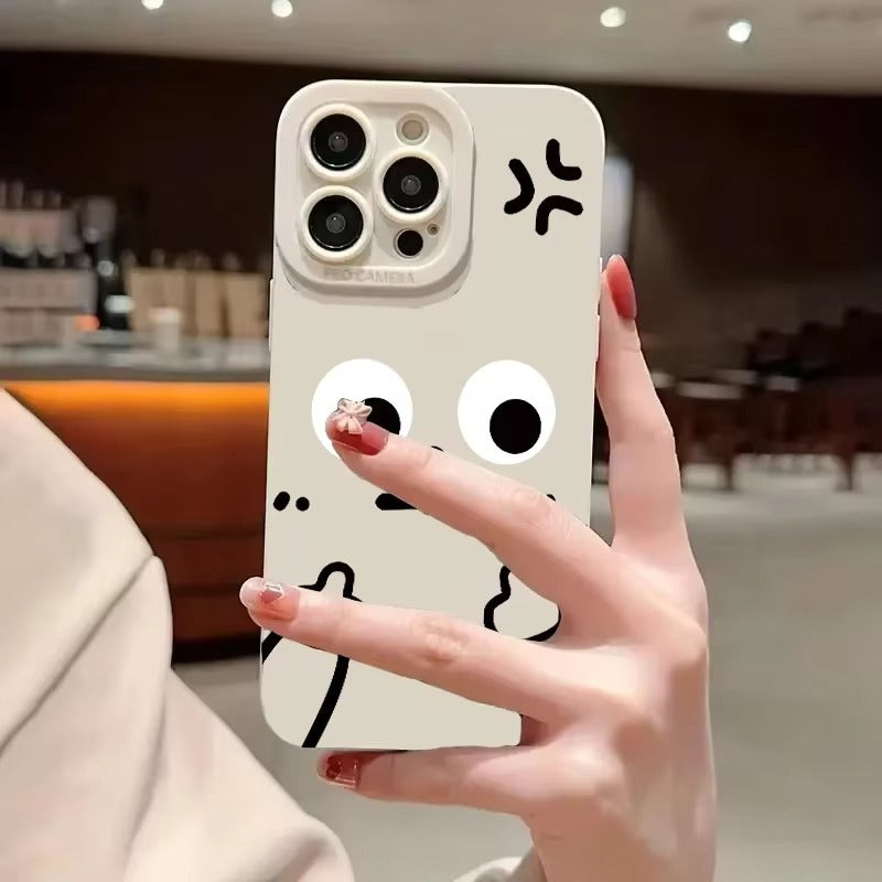 Premium Apple iPhone Case, MagSafe Compatible, Camera Lens and Screen Protection, Ultra Thin, Shockproof, Magnetic, Full All Around Protection, Cartoon Finger Soft Cover