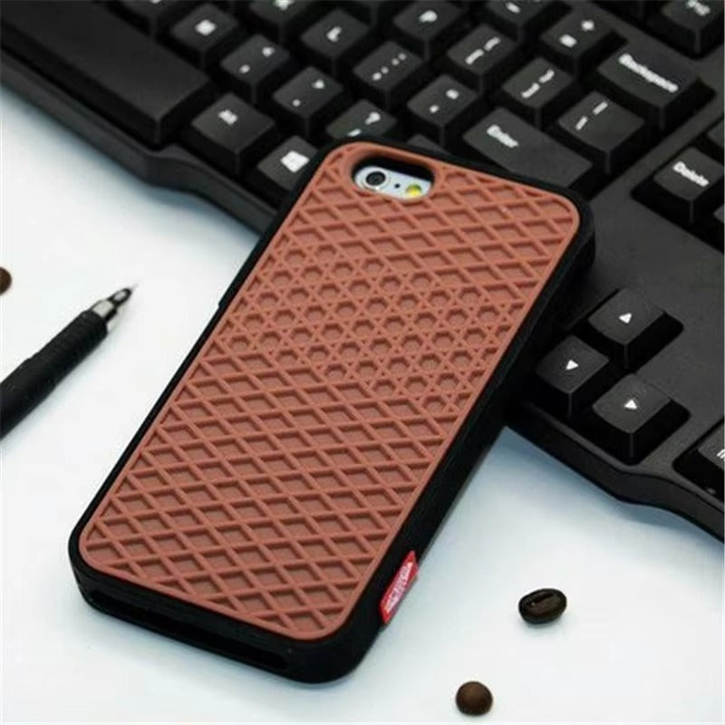 Premium Apple iPhone Case, MagSafe Compatible, Camera Lens & Screen Protection, Ultra Thin, Shockproof, Magnetic Full All Around Cover – Waffle Sport Shoe Sole Texture Silicone Case with Grippy Back Design