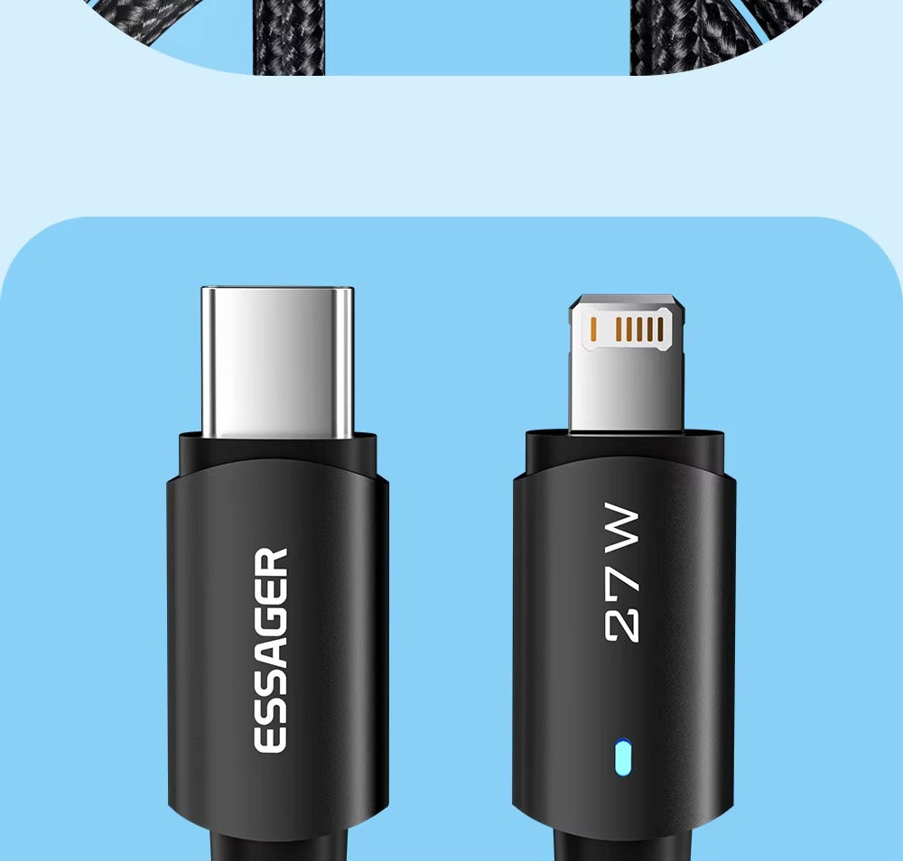 Premium, USB-C to Lightning Cable – 20W Fast Charging Wire for iPhone, iPad, MacBook, Type-C to Lightning Data Cable