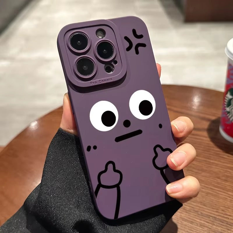 Premium Apple iPhone Case, MagSafe Compatible, Camera Lens and Screen Protection, Ultra Thin, Shockproof, Magnetic, Full All Around Protection, Cartoon Finger Soft Cover