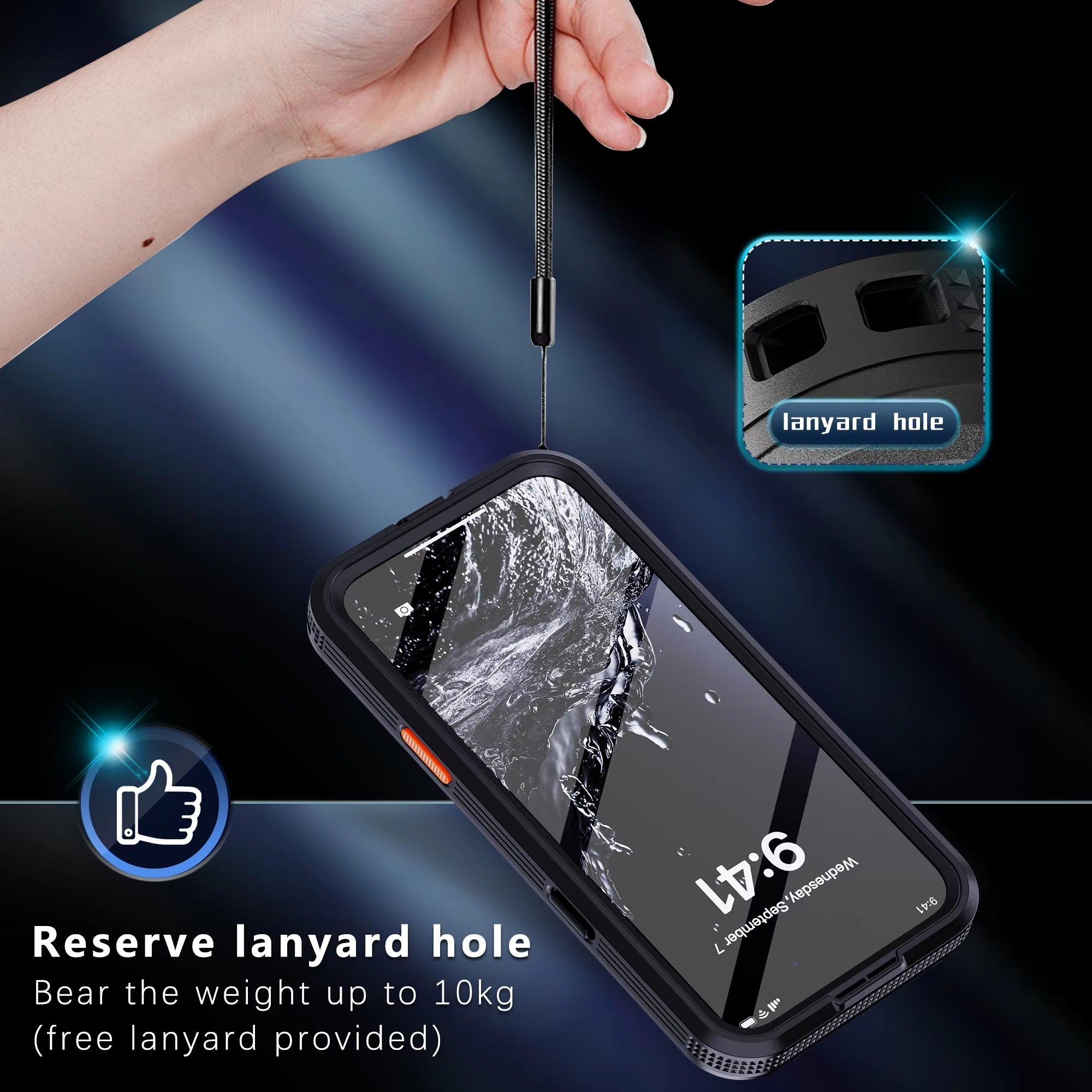 Luxury Apple iPhone Case MagSafe Compatible, Camera Lens & Screen Protection, Ultra Thin Shockproof Magnetic Full All Around Protection Cover with IP68 Clear Diving Design