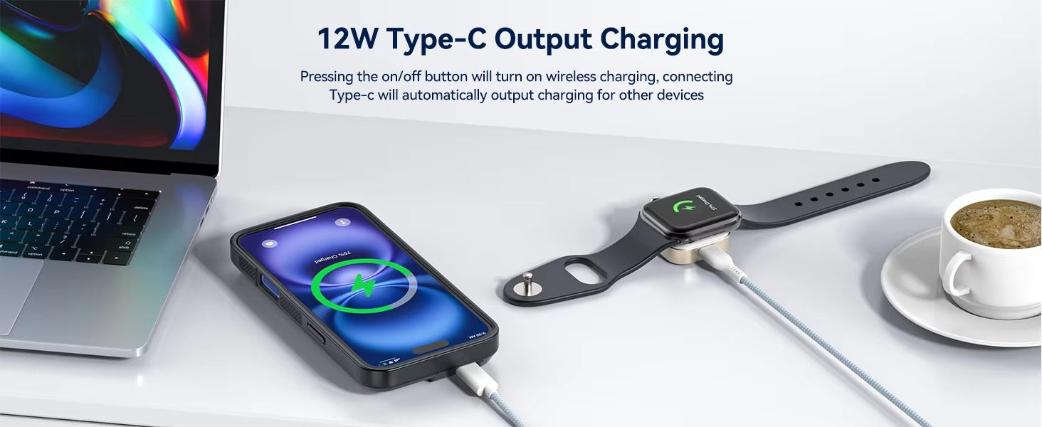 High Quality Apple iPhone Case MagSafe Compatible, Camera Lens & Screen Protection, Ultra Thin Shockproof Magnetic Full All Around Protection Cover with 8000mAh Battery Pack