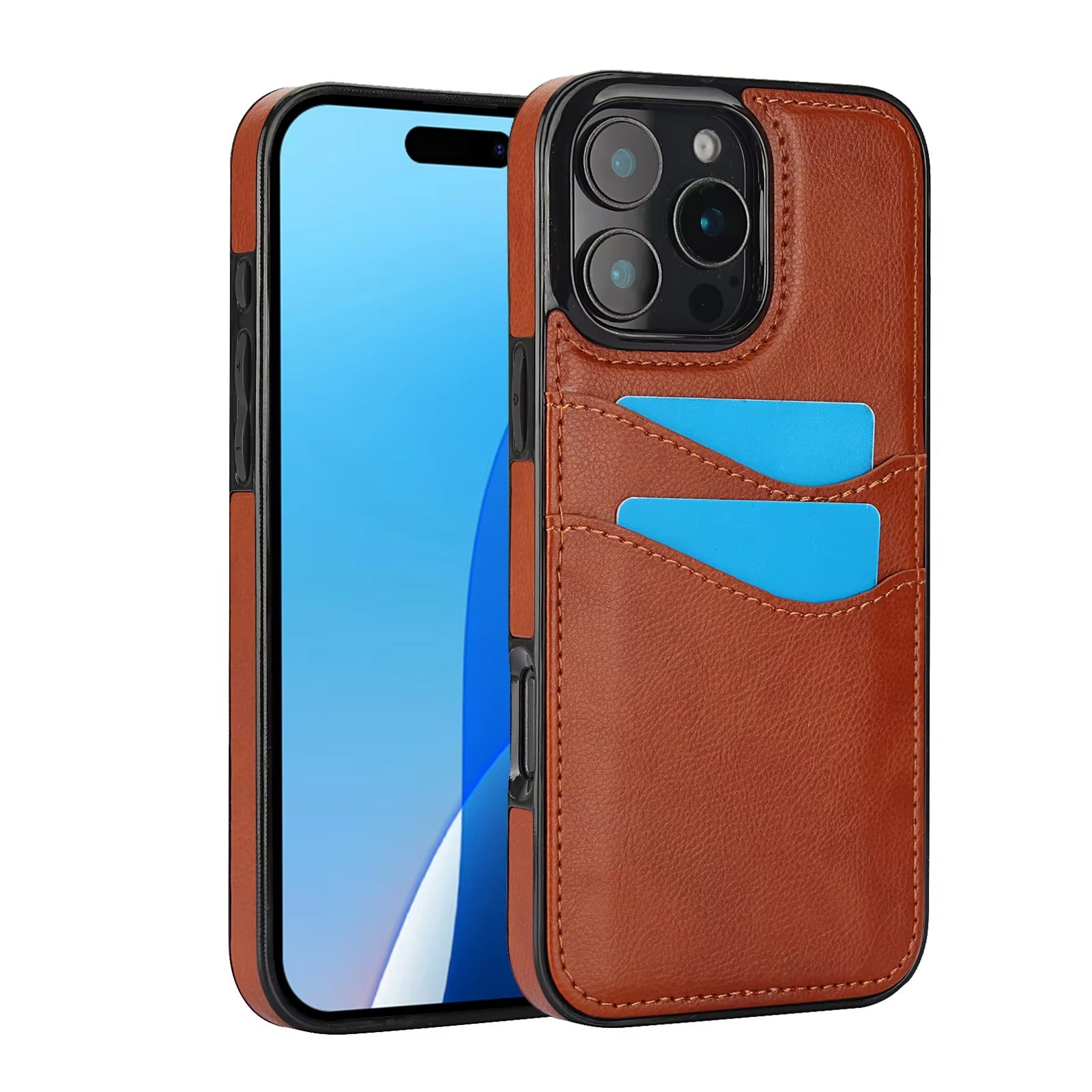 Premium Apple iPhone Case, MagSafe Compatible, Camera Lens and Screen Protection, Ultra Thin, Shockproof, Magnetic, Full All Around Protection, Leather Card Wallet Cover