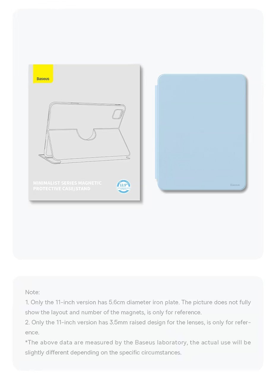 Premium Magnetic iPad Case with Pencil Holder – Slim Smart Cover with Auto SleepCompatible with 10.2", 10.9", 11", 12.9" Tablets