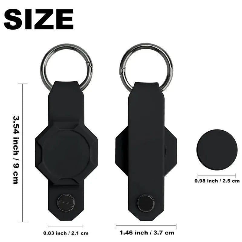 Waterproof Silicone Keychain Case for Apple AirTag – Anti-Lost Key Organizer with Screwdriver, Lightweight & Durable, Fits Up to 7 Keys