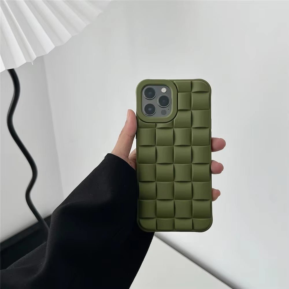 Premium Apple iPhone Case, MagSafe Compatible, Camera Lens & Screen Protection, Ultra Thin, Shockproof, Magnetic Full All Around Cover – 3D Weave Soft Liquid Silicone Case with Shockproof Back Shell Design