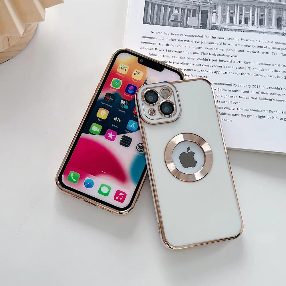 Luxury Apple iPhone Case, MagSafe Compatible, Camera Lens & Screen Protection, Ultra Thin, Shockproof, Magnetic Full All Around Cover – Fashion Plating Soft Silicone Case with Shockproof Protective Design
