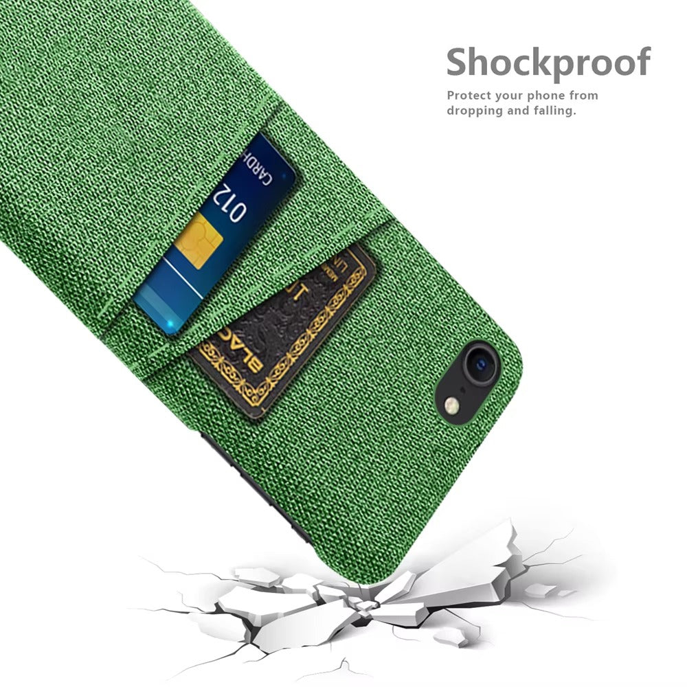 Premium Apple iPhone Case, MagSafe Compatible, Camera Lens and Screen Protection, Ultra Thin, Shockproof, Magnetic, Full All Around Protection, Dual Card Fabric Cover