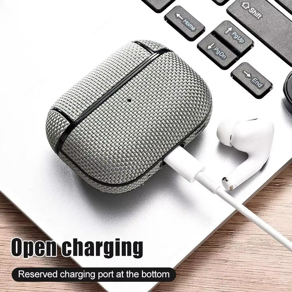 High-Quality Waterproof Nylon Case for AirPods Pro 1/2/3, USB-C Charging, Shockproof Protective Pouch for 4th Gen Wireless Earbuds and Headphones
