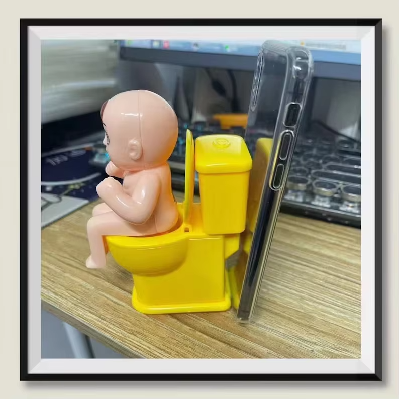 Premium Apple iPhone Case, MagSafe Compatible, Camera Lens and Screen Protection, Ultra Thin, Shockproof, Magnetic, Full All Around Protection, Toilet Spray Gag Cover