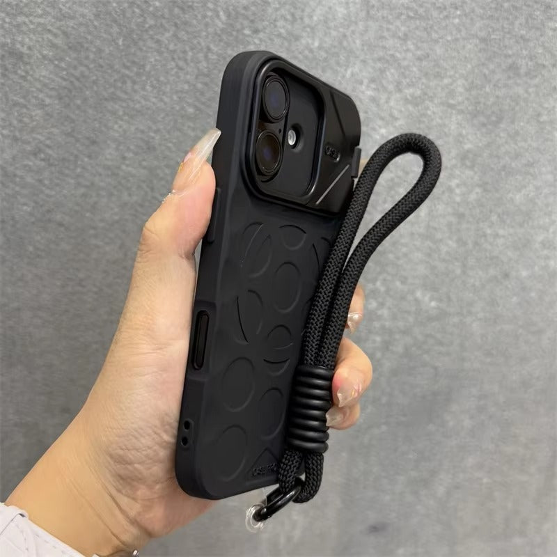Premium Apple iPhone Case, MagSafe Compatible, Camera Lens & Screen Protection, Ultra Thin, Shockproof, Magnetic Full All Around Cover – Foldable Camera Stand Case with Wrist Strap & Magnetic Bracket
