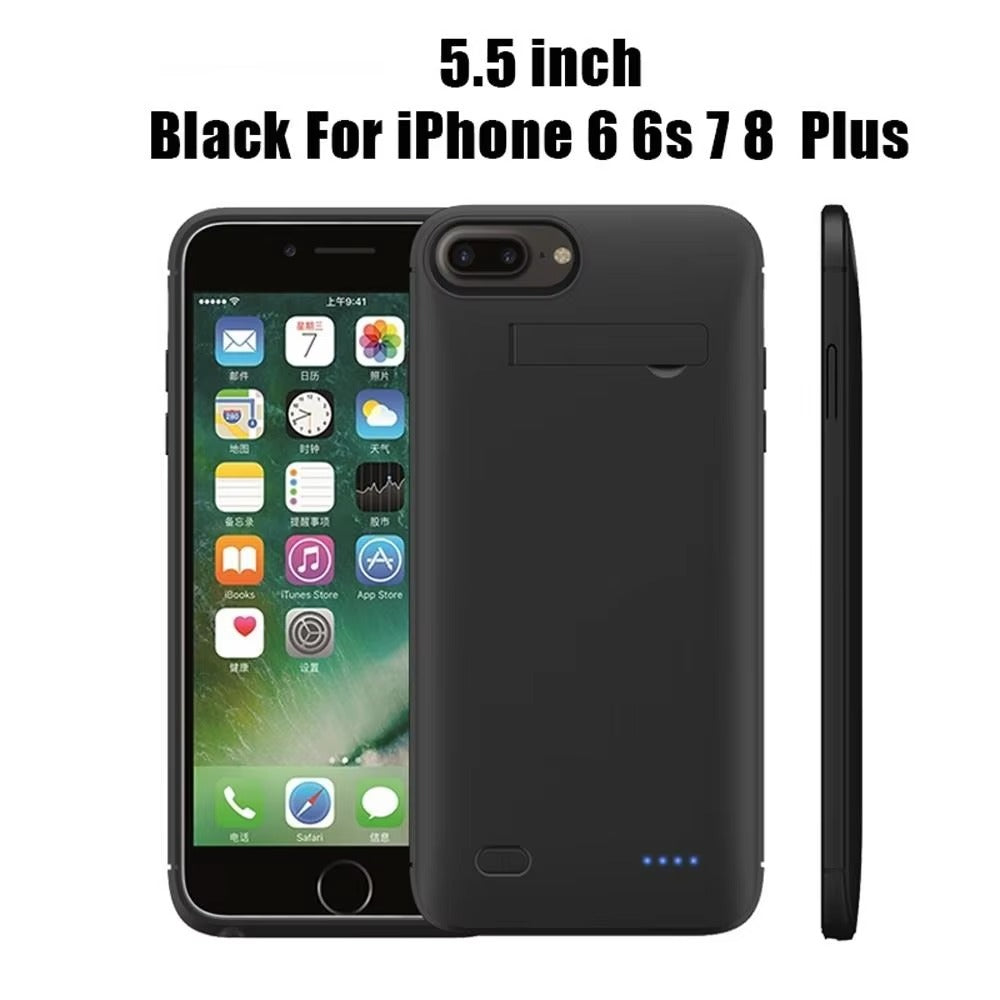 Premium-Hülle für Apple iPhone, MagSafe-kompatibel, Kameraobjektiv- und Bildschirmschutz, ultradünne, stoßfeste, magnetische Rundum-Schutzhülle mit 10.000 mAh Lade-Powerbank