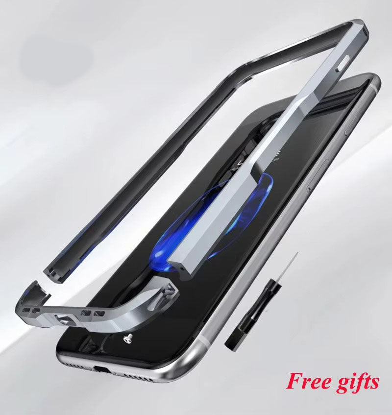 Luxury Apple iPhone Case, MagSafe Compatible, Camera Lens & Screen Protection, Ultra Thin, Shockproof, Magnetic Full All Around Cover – Aviation Aluminum Metal Frame Bumper Case with Sleek Protective Design