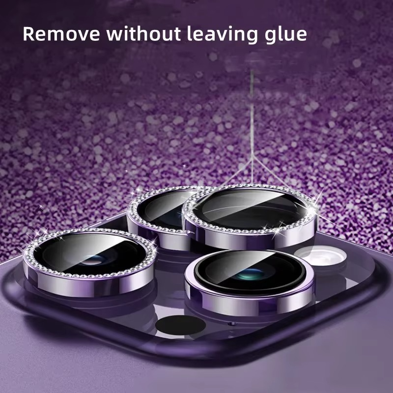 Premium Metal Camera Lens Protector – Tempered Glass Lens Cover Ring with Scratch Resistance, Shock Protection, Anti-Dust Coating and Precision Camera Protection