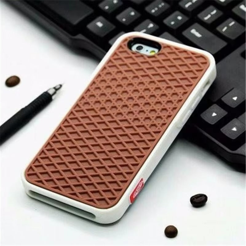 Premium Apple iPhone Case, MagSafe Compatible, Camera Lens & Screen Protection, Ultra Thin, Shockproof, Magnetic Full All Around Cover – Waffle Sport Shoe Sole Texture Silicone Case with Grippy Back Design