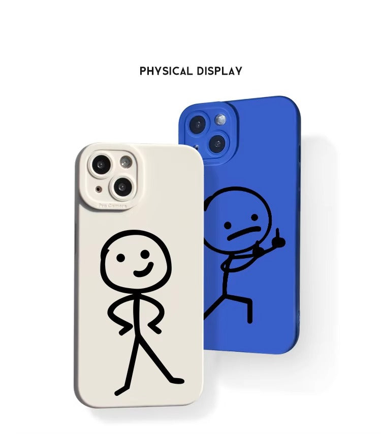 Premium Apple iPhone Case, MagSafe Compatible, Camera Lens and Screen Protection, Ultra Thin, Shockproof, Magnetic, Full All Around Protection, Cartoon Matchman Cover