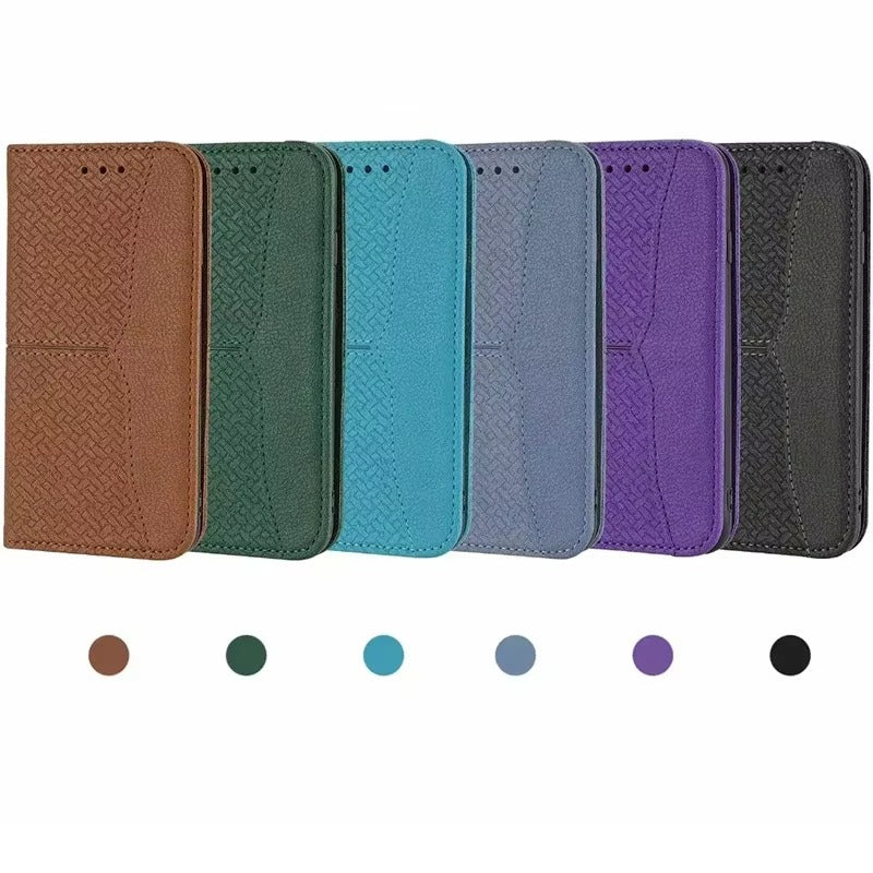 Luxury Apple iPhone Case, MagSafe Compatible, Camera Lens and Screen Protection, Ultra Thin, Shockproof, Magnetic, Full All Around Protection, Classic Leather Flip Cover