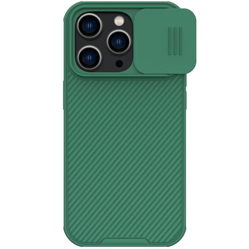 High Quality iPhone Case, MagSafe Compatible, Ultra Thin Magnetic Cover with Screen Guard Slide Camera Lens Protector Panel