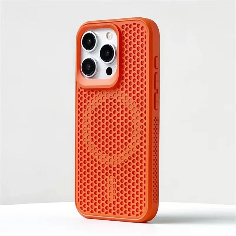 Luxury Apple iPhone Case, MagSafe Compatible, Camera Lens & Screen Protection, Ultra Thin, Shockproof, Magnetic Full All Around Cover – Matte Hard PC Case with Heat Dissipation Holes & Wireless Charging Support