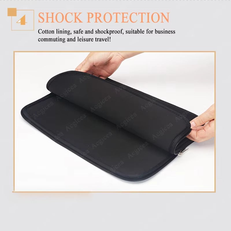 Premium Soft Laptop Bag for Notebook, MacBook Air, Pro, Retina – Protective Sleeve Case for 11, 12, 13, 14, 15, 15.6 Inch Computers, Slim and Lightweight