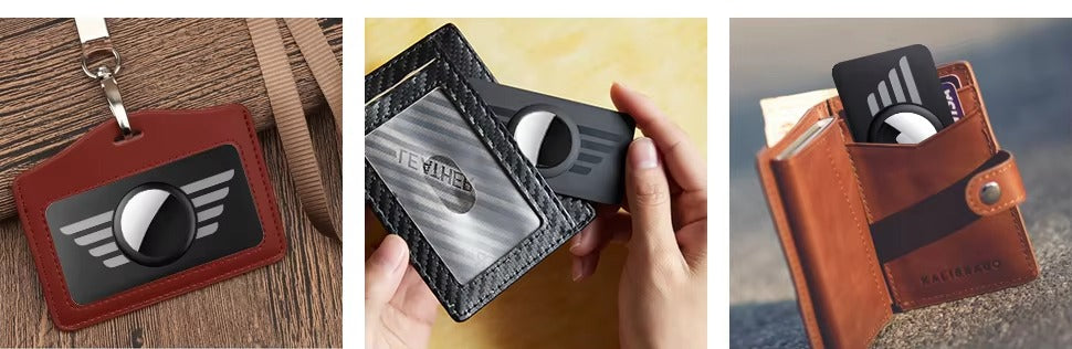 Premium Slim AirTag Wallet Case – Ultra-Thin Credit Card Holder Anti-Lost GPS Tracker Cover, Durable ABS Material, Lightweight Protective Sleeve for Wallets