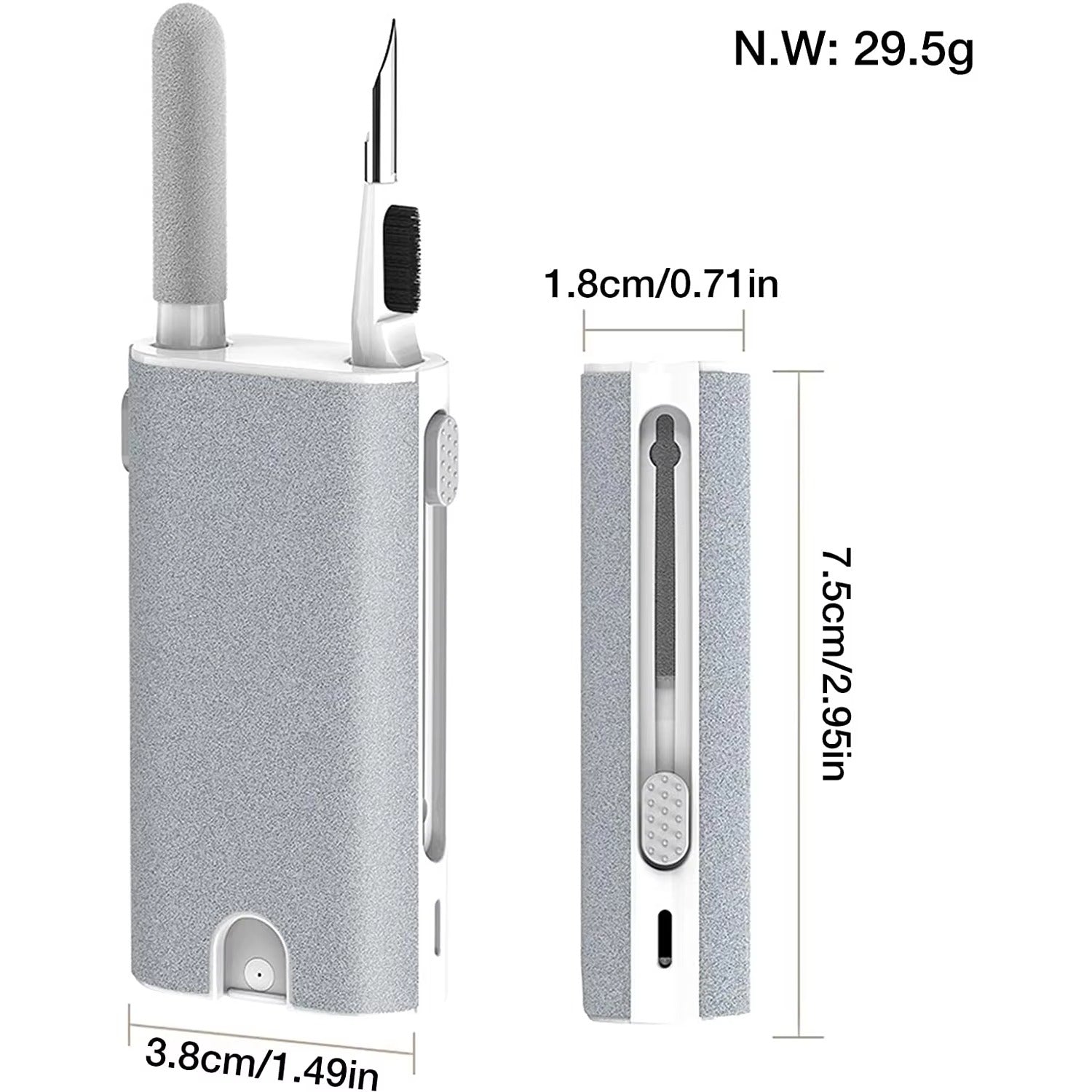 Premium, 5-in-1 Headphone Cleaner Kit with Brush, Cleaning Pen for AirPods Pro, 3, 2, 1 – Screen Cleaning Tools for Phone