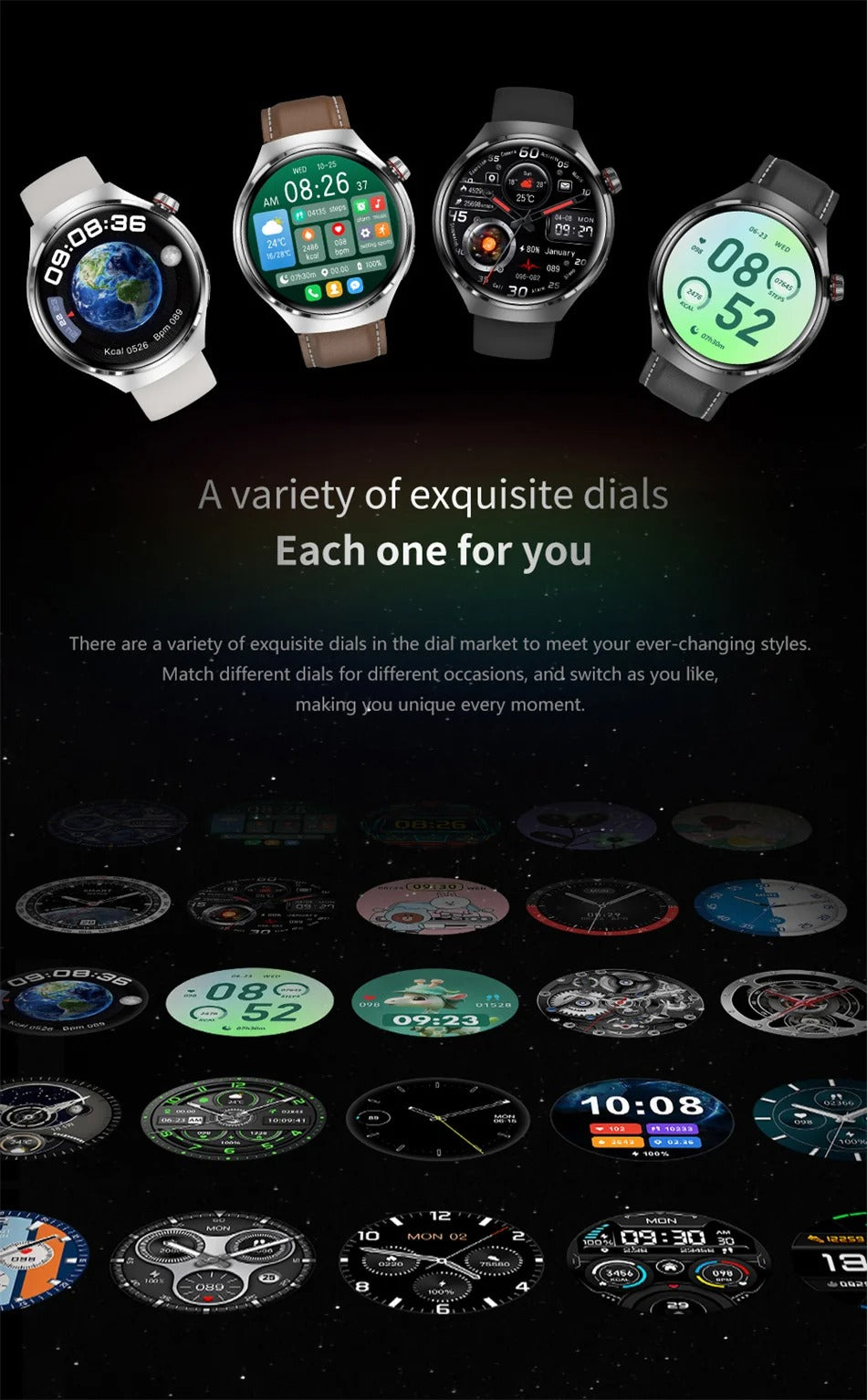 NFC GPS Smartwatch for Men – 1.6" AMOLED Display, Bluetooth Calling, Health & Fitness Tracker, Sleep Monitor, IP68 Waterproof, Long Battery Life, Voice Assistant