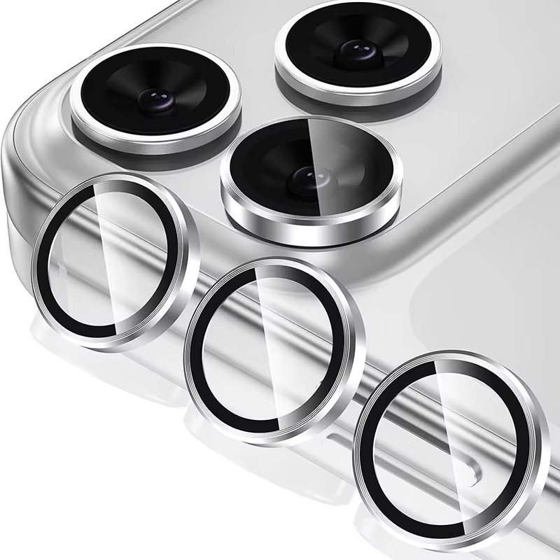 Premium Metal Camera Lens Protector – Tempered Glass Lens Cover Ring with Scratch Resistance, Shock Protection, Anti-Dust Coating and Precision Camera Protection