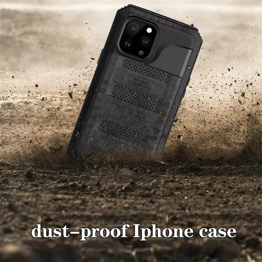Robust Apple iPhone Case MagSafe Compatible, Camera Lens & Screen Protection, Cover with IP68 Waterproof Armor Design