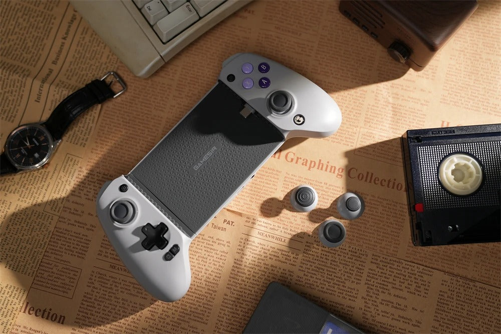 Premium Mobile Game Controller for iPhone, Hall Effect Joystick Gamepad, Wireless Stretchable Design for Apple Devices