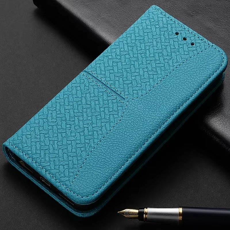 Luxury Apple iPhone Case, MagSafe Compatible, Camera Lens and Screen Protection, Ultra Thin, Shockproof, Magnetic, Full All Around Protection, Classic Leather Flip Cover
