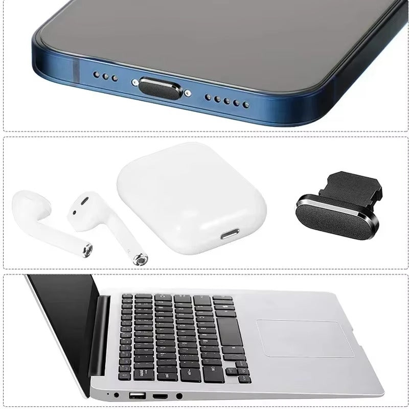 Premium iPhone Cleaner Kit – Dust Plug Set with Cleaning Brush for iPhone Devices and Phone Charging Port Maintenance