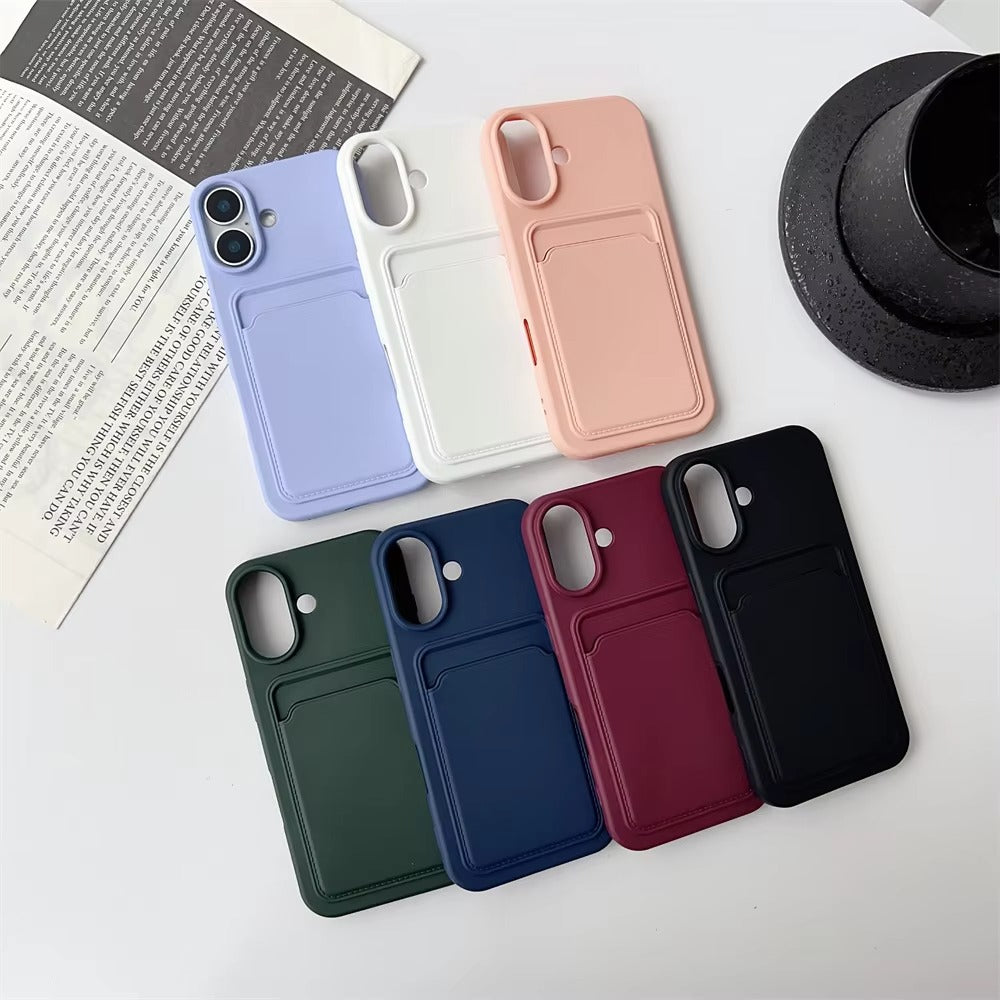 Premium Apple iPhone Case, MagSafe Compatible, Camera Lens and Screen Protection, Ultra Thin, Shockproof, Magnetic, Full All Around Protection, Frosted Card Pocket Cover