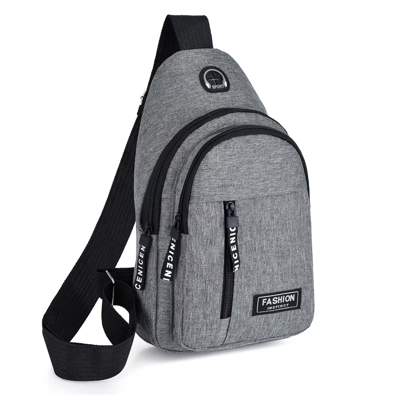 Premium Waterproof Crossbody Chest Bag for Men – Multifunctional Oxford Fabric Shoulder Sling with Anti-Theft Pocket, Stylish Casual Travel Pack
