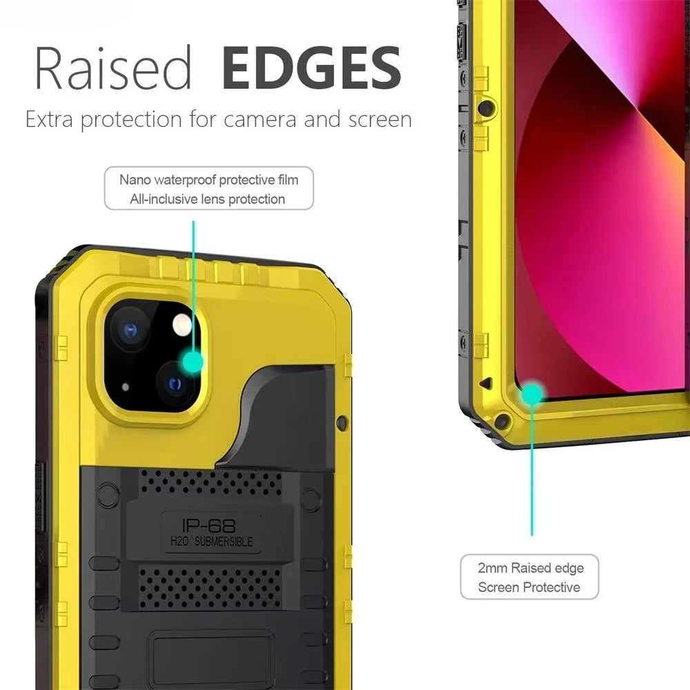 Robust Apple iPhone Case MagSafe Compatible, Camera Lens & Screen Protection, Cover with IP68 Waterproof Armor Design