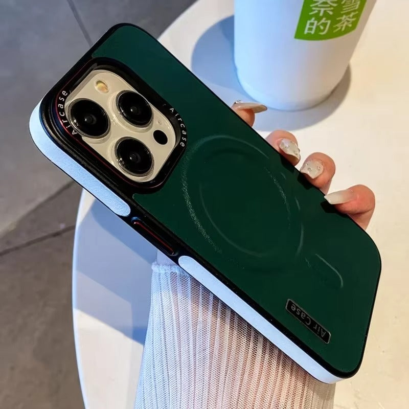 Luxury Apple iPhone Case, MagSafe Compatible, Camera Lens & Screen Protection, Ultra Thin, Shockproof, Magnetic Full All Around Cover – Wireless Charging Lanyard Bumper Case