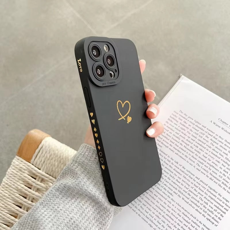 Luxury Apple iPhone Case, MagSafe Compatible, Camera Lens & Screen Protection, Ultra Thin, Shockproof, Magnetic Full All Around Cover – Plating Silicone Case with Fashionable Design & Soft Shockproof Protection
