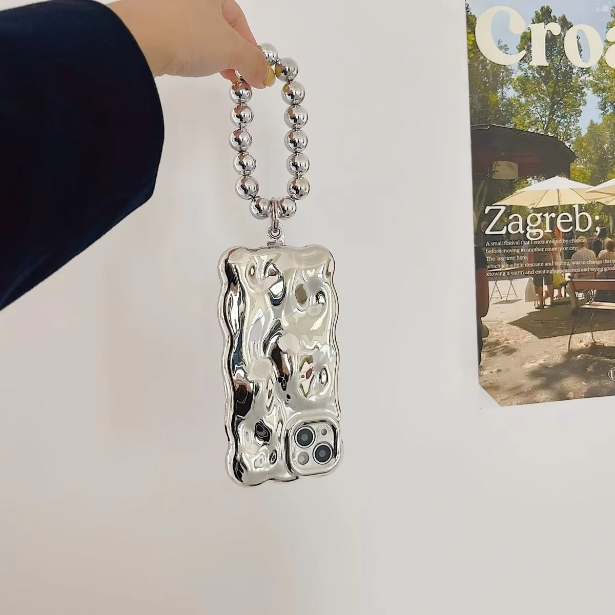 Luxury Apple iPhone Case, MagSafe Compatible, Camera Lens and Screen Protection, Ultra Thin, Shockproof, Magnetic, Full All Around Protection, Meteorite Bracelet Cover