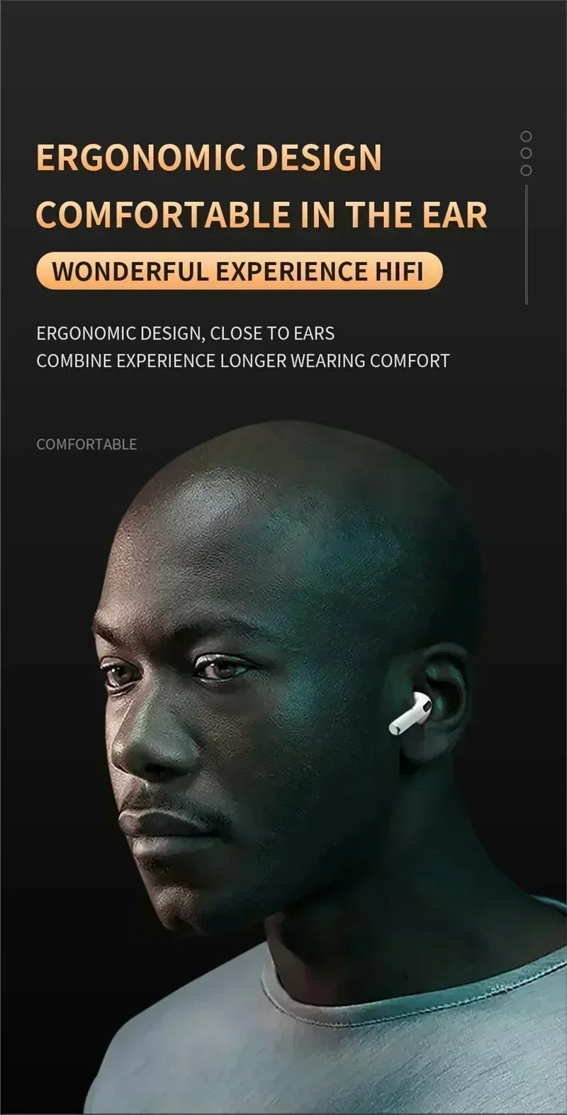 Premium TWS Wireless Earbuds with Mic – Bluetooth 5.0, Noise Cancelling, Touch Control, Long Battery Life, HiFi Stereo Earphones for iOS & Android