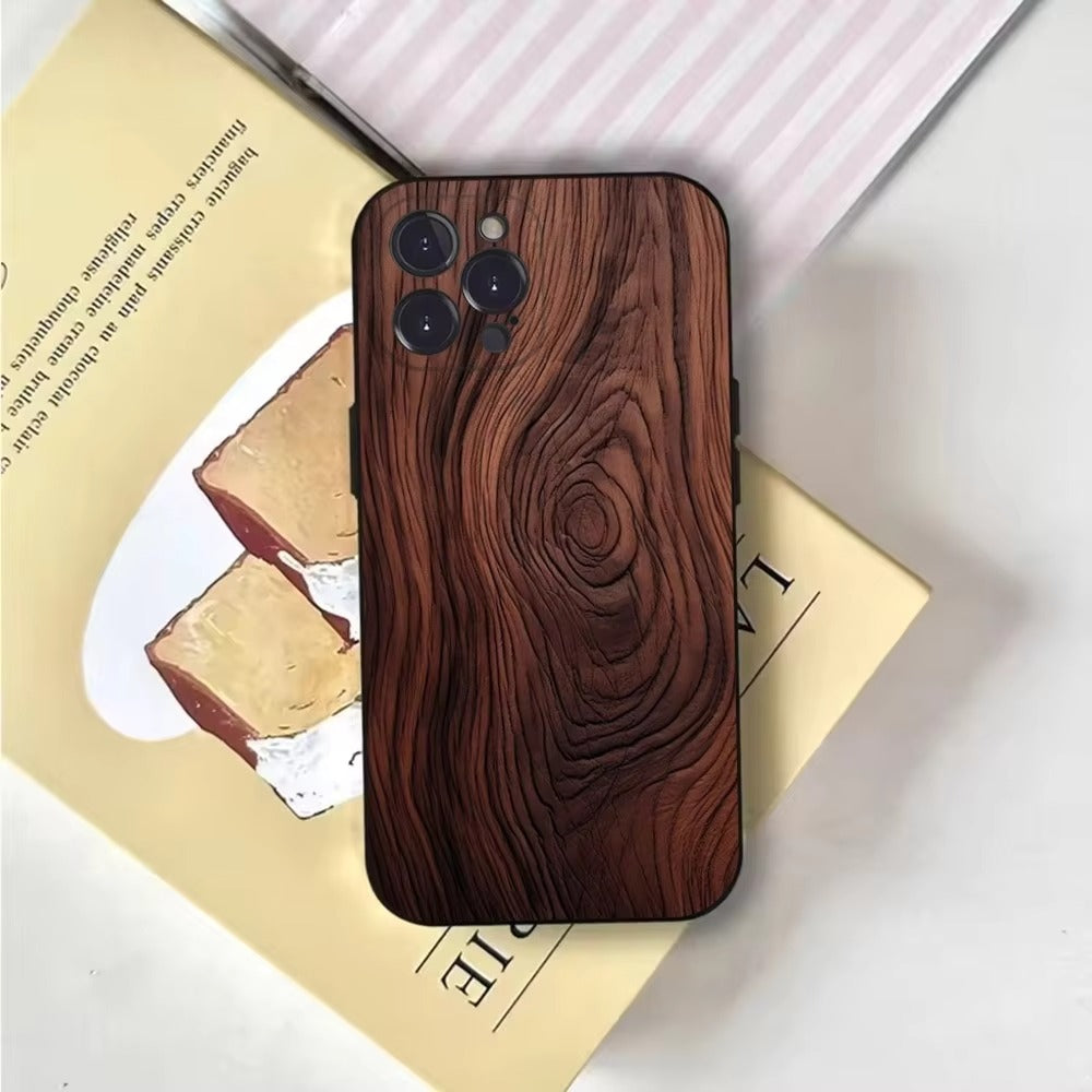 Luxury Apple iPhone Case, MagSafe Compatible, Natural Wood Finish, Ultra Thin, Shockproof, Camera Lens and Screen Protection, Magnetic Full Body Cover