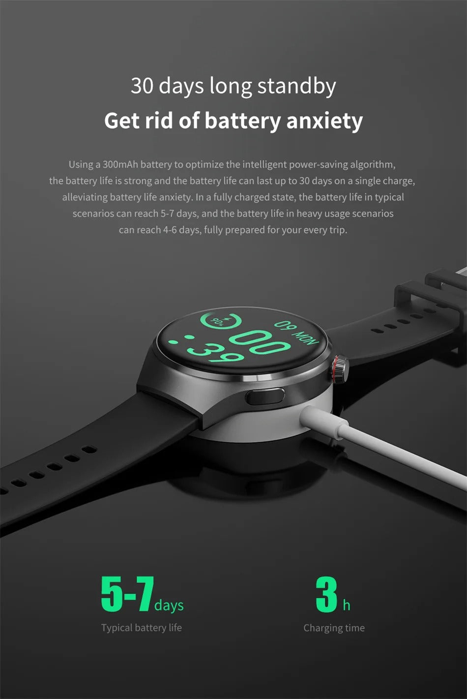 NFC GPS Smartwatch for Men – 1.6" AMOLED Display, Bluetooth Calling, Health & Fitness Tracker, Sleep Monitor, IP68 Waterproof, Long Battery Life, Voice Assistant
