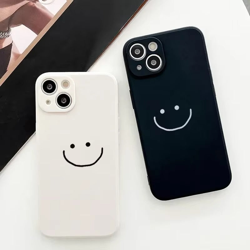 Premium Apple iPhone Case, MagSafe Compatible, Camera Lens and Screen Protection, Ultra Thin, Shockproof, Magnetic, Full All Around Protection, Smile Face Couple Cover