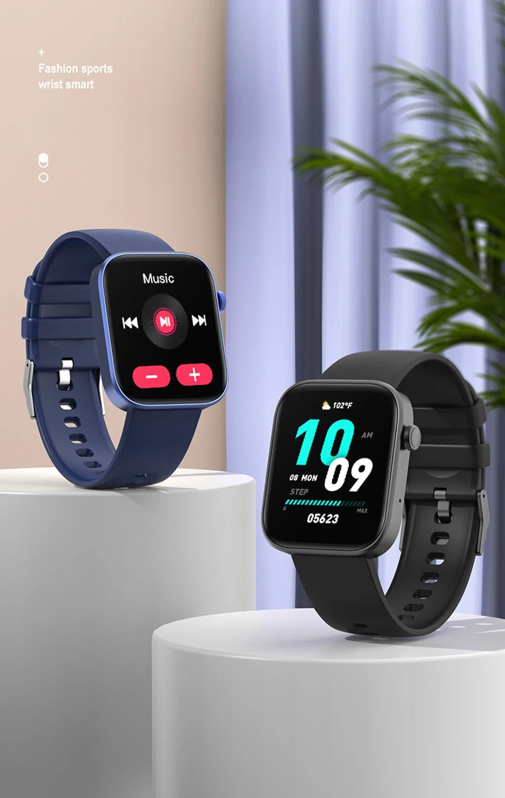 Premium Smartwatch with Bluetooth Calling, Health Monitoring Features, IP68 Waterproof Fitness Watch with Voice Assistant for iPhone Users