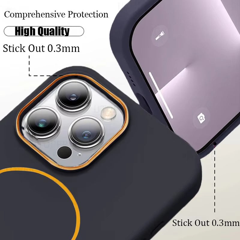 Premium Apple iPhone Case Camera Lens & Screen Protection, Ultra Thin Shockproof Magnetic Full All Around Protection Cover