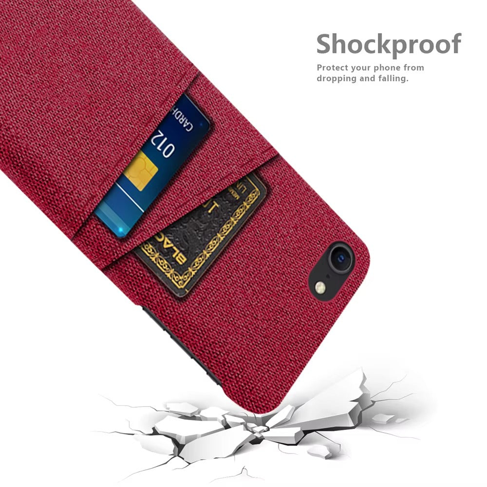Premium Apple iPhone Case, MagSafe Compatible, Camera Lens and Screen Protection, Ultra Thin, Shockproof, Magnetic, Full All Around Protection, Dual Card Fabric Cover