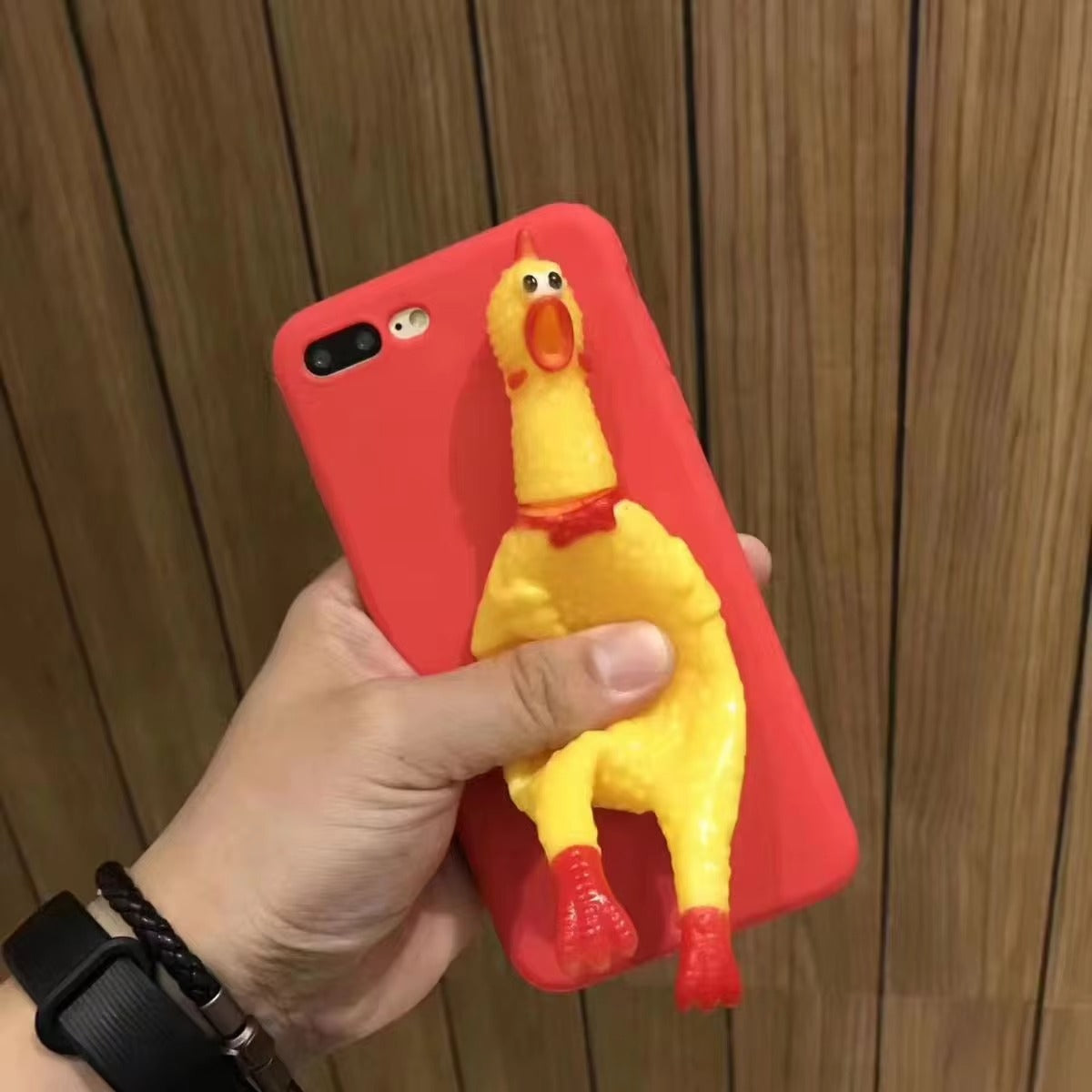 Premium Apple iPhone Case, MagSafe Compatible, Camera Lens and Screen Protection, Ultra Thin, Shockproof, Magnetic, Full All Around Protection, 3D Scream Chicken Cover