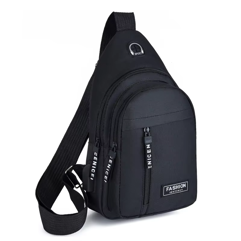 Premium Waterproof Crossbody Chest Bag for Men – Multifunctional Oxford Fabric Shoulder Sling with Anti-Theft Pocket, Stylish Casual Travel Pack